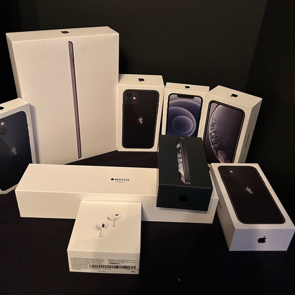 Apple EMPTY Boxes Only Lot of 9 for Watch, iPad, iphones Airpods